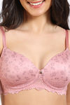 Zivame Rose Blush Vows Padded Wired 3/4Th Coverage Lace Bra - Rose Tan — thumbnail 4